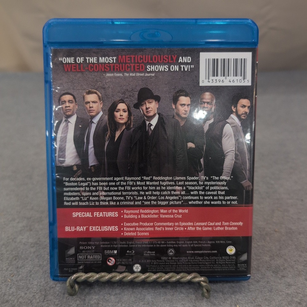The Blacklist The Complete Second Season Blu-ray James Spader New Sealed 46105 - Picture 2 of 2